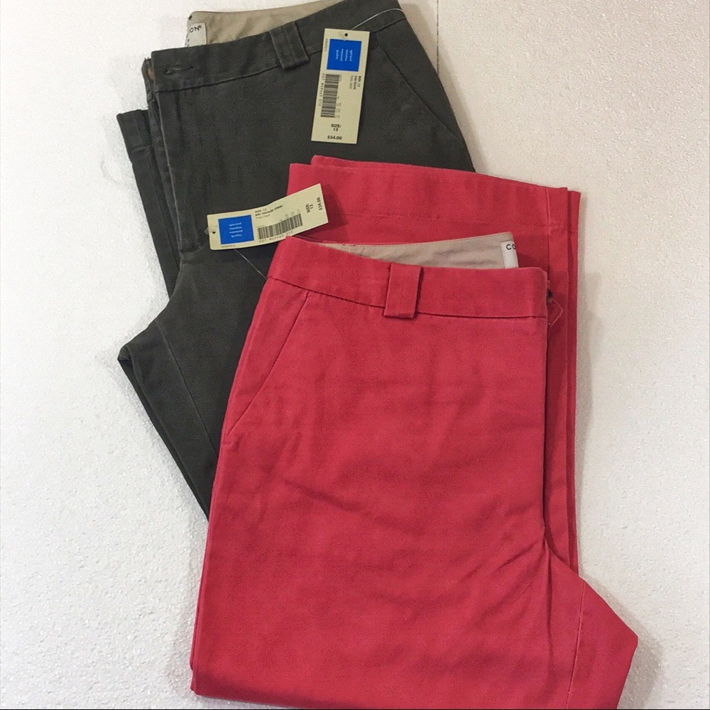 NWT Bundle Of 2 Covington Twill Crop Pants